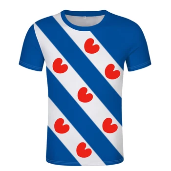 FRIESLAND majico brezplačno meri hemd ime število leeuwarden t-shirt drachten sneek dokkum tisk zastave Nederland fryslan oblačila