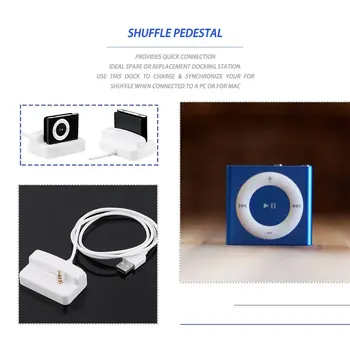 USB 2.0 Polnilnik in Sinhronizacija Zamenjava Razširitveno Postajo priključno postajo za Apple Za Za iPod Shuffle 2 2 3 3. GEN 2G, 3G