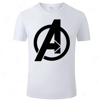 2021 Avengers Logo Majica S Kratkimi Rokavi Moški Ženske Poletje Bombaž Moda Harajuku Kratkimi Natisniti Tee Vroče Marvel T-Shirt Obleko J40