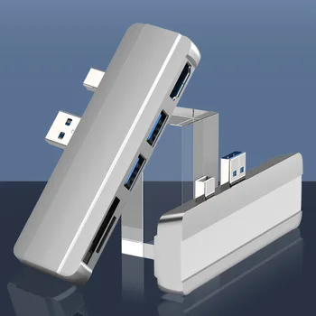 Mosible ZVEZDIŠČE USB 3.0 priključek za Razširitveno Postajo na Površini Pro 4/5/6, da USB3.0 Vrata HDMI-združljive pomnilniške kartice SD/TF Bralec Splitter Adapter