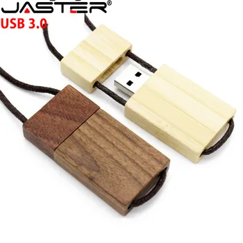 USB 3.0 pen drive brezplačno po meri logo USB flash drive 128G Lesene pendrive leseni škatli Ključnih verige memory stick Kreativno poročno darilo