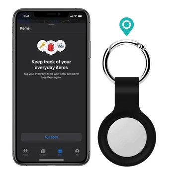 Varstvo Lokator Za Apple Airtags Usnje, usnjeni Zaščitni Rokav Za Apple Lokator Tracker Anti-izgubljeno Napravo Keychain Rokav Sponke