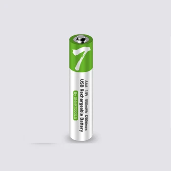 Visoko kapaciteto 1,5 V AAA 550 mWh USB polnilna litij-ionska baterija za Daljinski upravljalnik brezžično miško igrača + Kabel